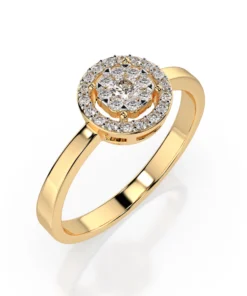 Illusion Ring (Round), 0.03 ct — 101-10018/1(2.0) - Image 4
