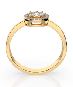 Illusion Ring (Round), 0.03 ct — 101-10018/1(2.0) - Image 5