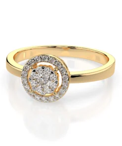 Illusion Ring (Round), 0.03 ct — 101-10018/1(2.0) - Image 6