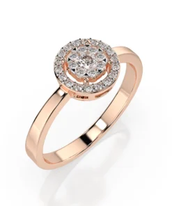 Illusion Ring (Round), 0.03 ct — 101-10018/1(2.0) - Image 7