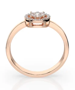 Illusion Ring (Round), 0.03 ct — 101-10018/1(2.0) - Image 8