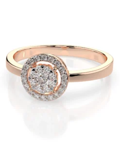 Illusion Ring (Round), 0.03 ct — 101-10018/1(2.0) - Image 9
