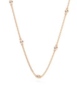Minimalism Necklace (Round), 0.07 ct — 104-10080/5(1.4) - Image 8
