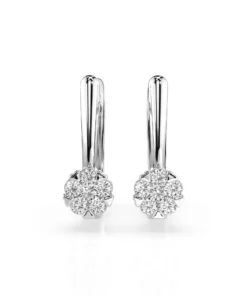 Illusion Earring (Round), 0.06 ct — 102-10015/1(2.0)