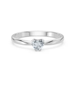 Solitaire Ring, 0.3 ct — 101-10194(0.30)HRT - Image 3