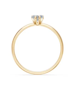 Solitaire Ring, 0.3 ct — 101-10194(0.30)HRT - Image 5