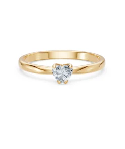 Solitaire Ring, 0.3 ct — 101-10194(0.30)HRT - Image 6