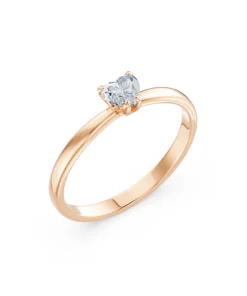 Solitaire Ring, 0.3 ct — 101-10194(0.30)HRT - Image 7
