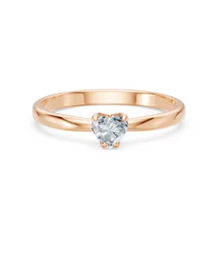 Solitaire Ring, 0.3 ct — 101-10194(0.30)HRT - Image 9