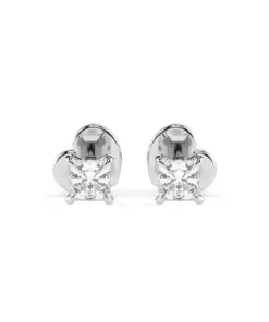 Solitaire Butterfly Earring (Princess), 0.2 ct — 102-10113(2.5)PR