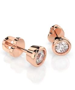 Solitaire Butterfly Earring (Round), 0.4 ct — 102-10010(3.7) - Image 9