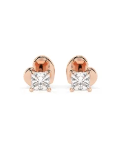 Solitaire Butterfly Earring (Princess), 0.2 ct — 102-10113(2.5)PR - Image 7