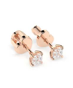Solitaire Butterfly Earring (Princess), 0.2 ct — 102-10113(2.5)PR - Image 8
