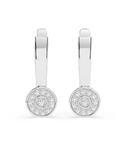Illusion Earring (Round), 0.13 ct — 102-10075