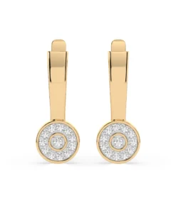 Illusion Earring (Round), 0.13 ct — 102-10075 - Image 4
