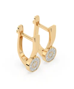 Illusion Earring (Round), 0.13 ct — 102-10075 - Image 5