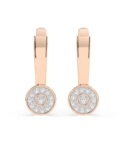 Illusion Earring (Round), 0.13 ct — 102-10075 - Image 7