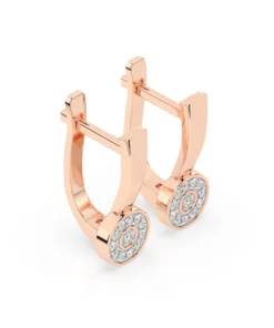Illusion Earring (Round), 0.13 ct — 102-10075 - Image 8