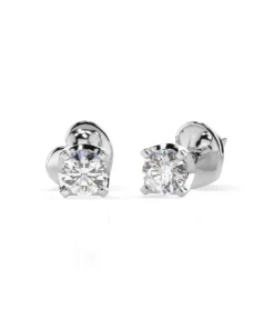 Solitaire Butterfly Earring (Round), 0.2 ct — 102-10020(3.0)