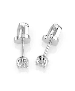 Alternative view of Solitaire Butterfly Earring (Round), 0.2 ct — 102-10020(3.0)
