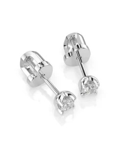 Solitaire Butterfly Earring (Round), 0.2 ct — 102-10020(3.0) - Image 3