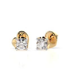 Solitaire Butterfly Earring (Round), 0.2 ct — 102-10020(3.0) - Image 4