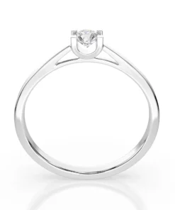 Alternative view of Solitaire Ring (Round), 0.15 ct — 101-10020(3.4)