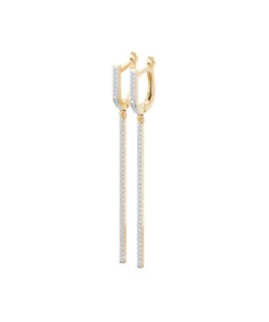 Minimalism Earring, 0.37 ct — 102-10129/4 - Image 6