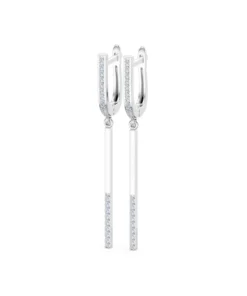 Alternative view of Minimalism Earring, 0.24 ct — 102-10129/5