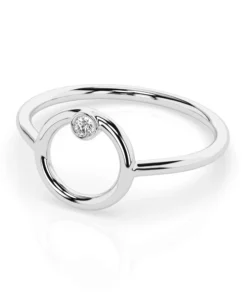 Minimalism Ring (Round), 0.03 ct — 101-10170 - Image 3
