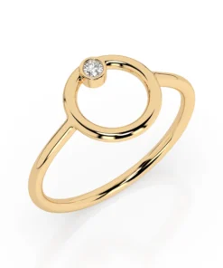 Minimalism Ring (Round), 0.03 ct — 101-10170 - Image 4