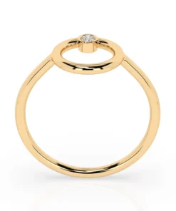 Minimalism Ring (Round), 0.03 ct — 101-10170 - Image 5