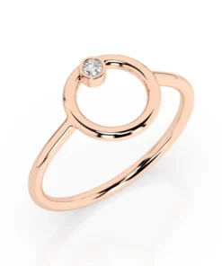 Minimalism Ring (Round), 0.03 ct — 101-10170 - Image 7