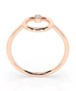 Minimalism Ring (Round), 0.03 ct — 101-10170 - Image 8