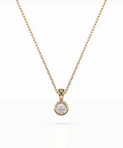 Solitaire Necklace (Round), 0.1 ct — 104-10010(3.0) - Image 4