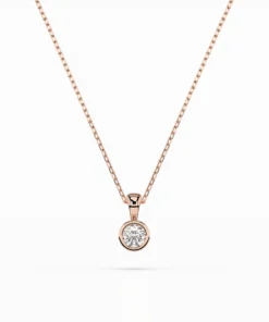 Solitaire Necklace (Round), 0.1 ct — 104-10010(3.0) - Image 7