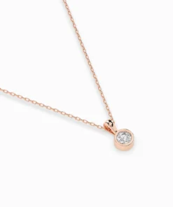Solitaire Necklace (Round), 0.1 ct — 104-10010(3.0) - Image 9
