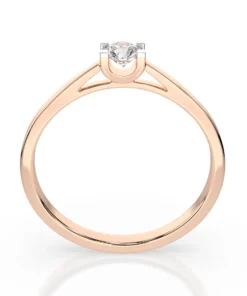 Solitaire Ring (Round), 0.15 ct — 101-10020(3.4) - Image 8
