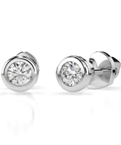 Solitaire Butterfly Earring (Round), 0.3 ct — 102-10010(3.4)