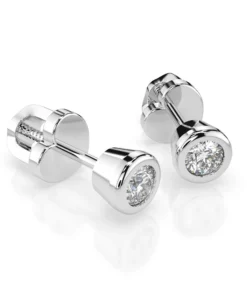 Solitaire Butterfly Earring (Round), 0.3 ct — 102-10010(3.4) - Image 3
