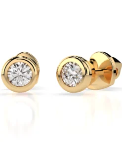 Solitaire Butterfly Earring (Round), 0.3 ct — 102-10010(3.4) - Image 4