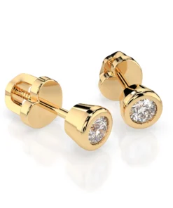 Solitaire Butterfly Earring (Round), 0.3 ct — 102-10010(3.4) - Image 6