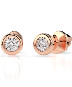 Solitaire Butterfly Earring (Round), 0.3 ct — 102-10010(3.4) - Image 7