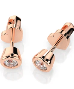 Solitaire Butterfly Earring (Round), 0.3 ct — 102-10010(3.4) - Image 8