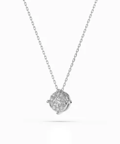 Alternative view of Solitaire Eternity Necklace (Round), 0.06 ct — 104-10001(2.5)