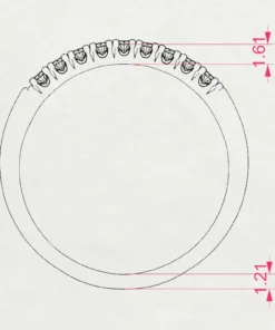 Eternity Ring (Round), 0.18 ct — 101-10044/2 - Image 11