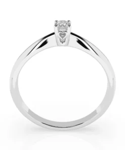 Alternative view of Solitaire Ring (Round), 0.06 ct — 101-10035(2.5)