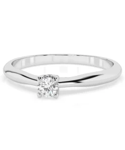 Solitaire Ring (Round), 0.06 ct — 101-10035(2.5) - Image 3