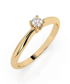 Solitaire Ring (Round), 0.06 ct — 101-10035(2.5) - Image 4