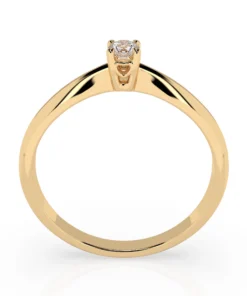 Solitaire Ring (Round), 0.06 ct — 101-10035(2.5) - Image 5